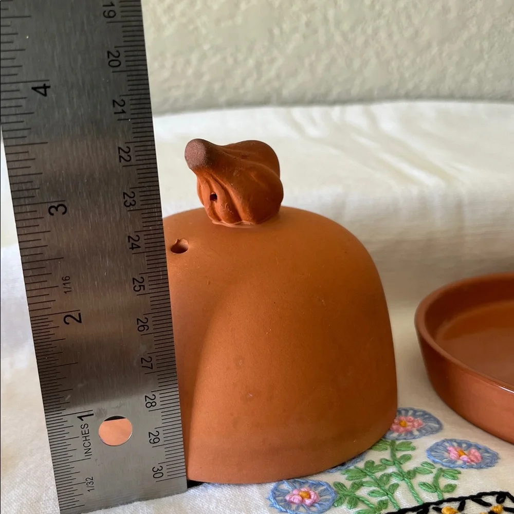 Vintage Terracotta Garlic Baker or Roaster
